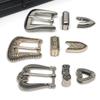 1Set Replacement Parts Craft Buckle DIY For Men Vintage Alloy Belt Buckle Embossed Three Piece Pin