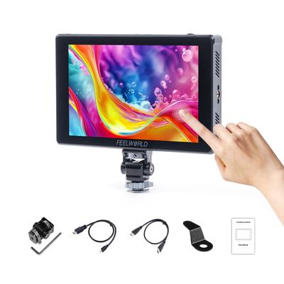 FEELWORLD F7 Plus Сенсорный экран DSLR Камера Полевой 3D Lut HDR F970 Крепление для внешнего источника питания 1920 x 1200 4K 60 Вход HDMI и вход DC 5V 7-дюймовый
