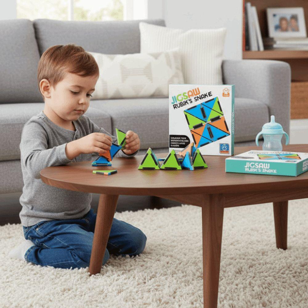 Versatile Assembly Transforming Puzzle Cube Building Model Jigsaw Puzzle Ruler Children Gift