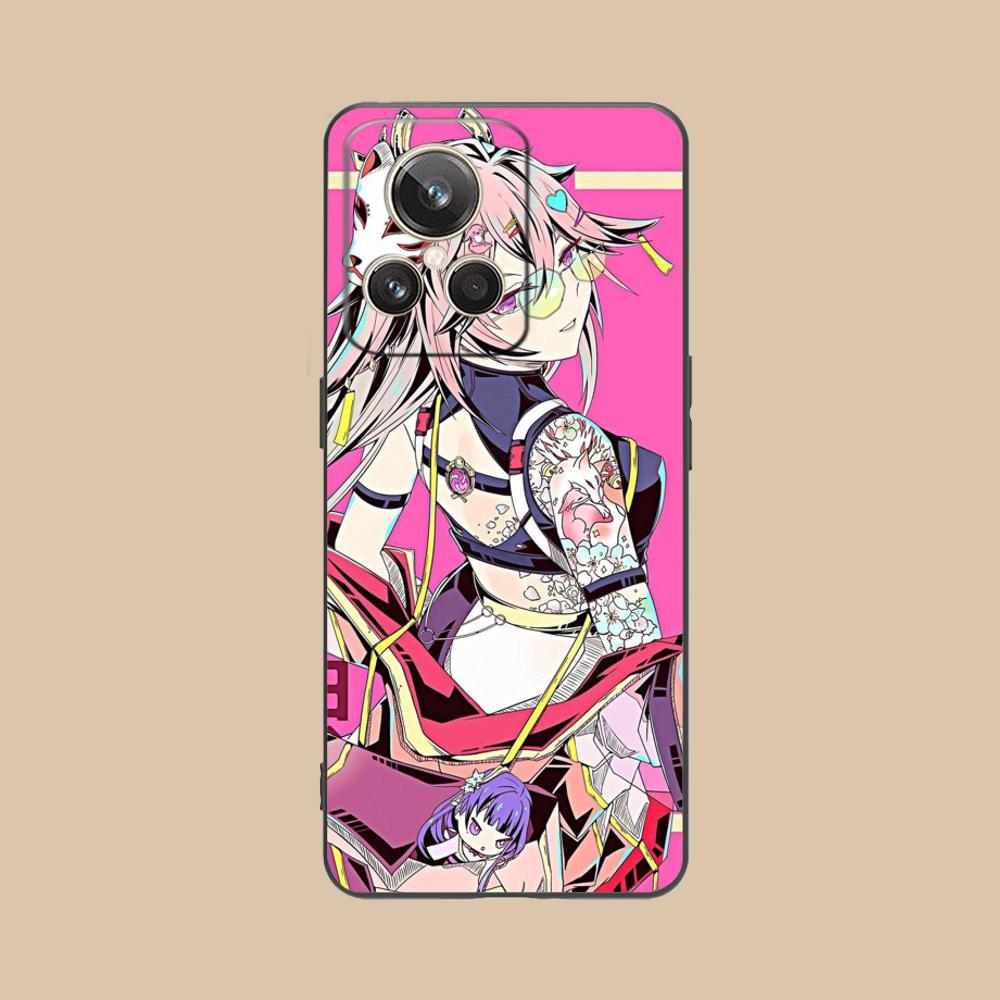 Модный Чехол для Телефона с Татуировкой Девушки для Realme GT 8 Neo Pro C75 73 71 C67 65 C55 53 C35 31 C20 15 Цветной Печатный Чехол