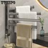 Rotary Towel Rack Perforated Toilet Rack Towel Bar Bathroom Artifact Towel Rack