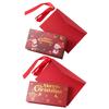 2 Set Santa Claus Christmas Money Card Envelope Red Merry Christmas Decorations  Party
