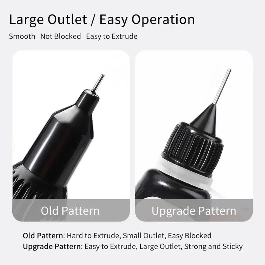 Непротираемый клей для ногтей со стразами, клей-заполнитель, герметик, УФ/светодиодное отверждение, долговечный инструмент для дизайна ногтей, для самостоятельного и профессионального использования в салонах