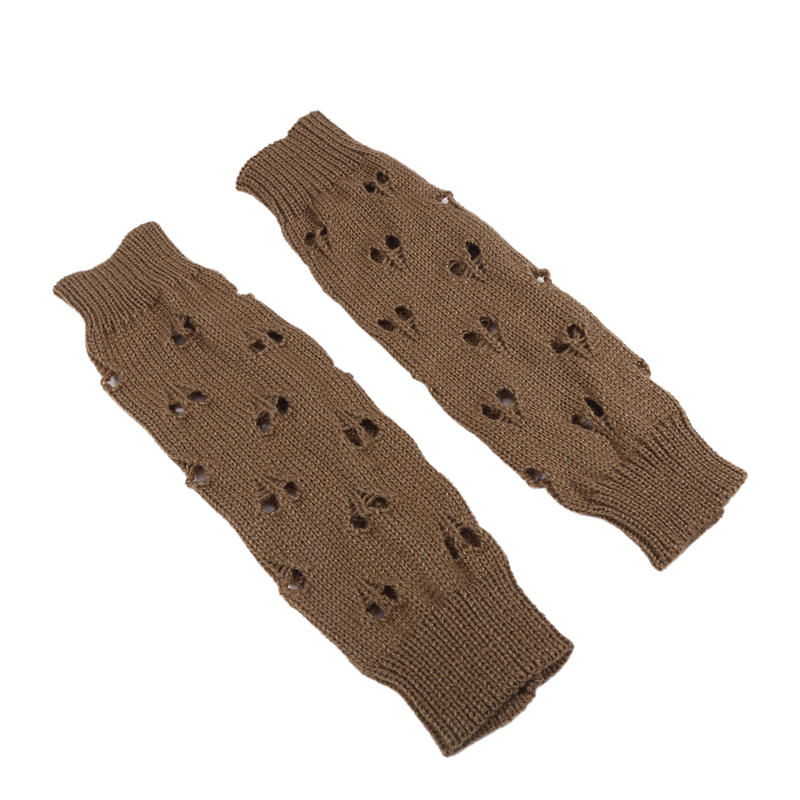 1 пара женских утеплителей для рук с отверстием для большого пальца длиной до локтя, эластичные трикотажные рукава для сохранения тепла, однотонные, без пальцев