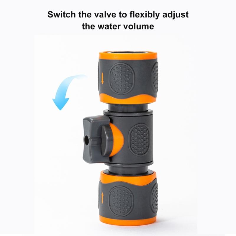 Heavy Type ABS Plastic Double Quickly Release Hose Connectors Leakproof For Outdoor Indoor Use