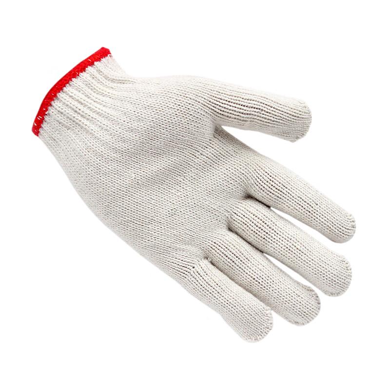 SAFEMAN 71009 Хлопковые рабочие перчатки с красной отделкой