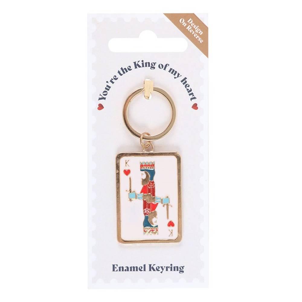 Something Different King Of My Heart Playing Card Keyring