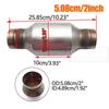 2 Inch /2.5 Inch EURO 1 400 Cpsi  High Flow Racing Catalytic Converter With Ceramic Substrate Catalyst Total Length 25.8cm