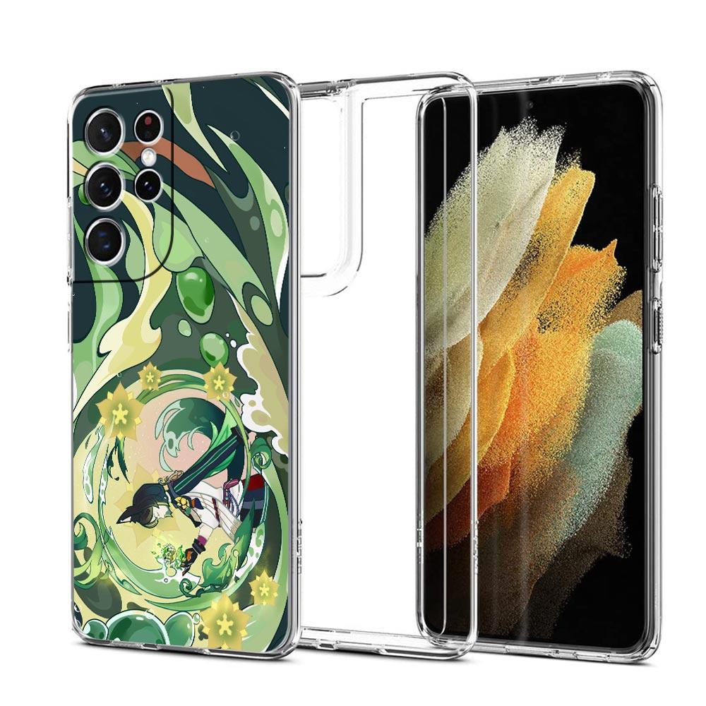 Чехол для телефона Genshin Impact Тигнари Прозрачный для Samsung Galaxy S23 S22 5G S20 Ultra S21 FE 5G S10E S9 S8 S10 Plus Мягкий чехол