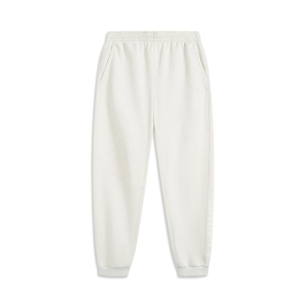 Li Ning Sports Life Series Quick Dry Cool Comfortable Ice Feel Moisture Wicking Mid Rise Breathable Versatile Cuffed Knitted Sports Pants AKLV221-1