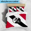 3PCS Eagle Symbol Frei-burg Football Bedding Set,Including 1pc Duvet Cover And 2pcs Pillowcases Perfect for Bedroom, Dormitory, Fan Christmas gift
