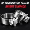 40-76mm Pipe Connection Hoop Stainless Steel Steel Pipe Clamp Strong Exhaust Pipe Clamp