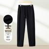 LUOZI Мужские повседневные брюки из плотной шерстяной смеси прямого кроя