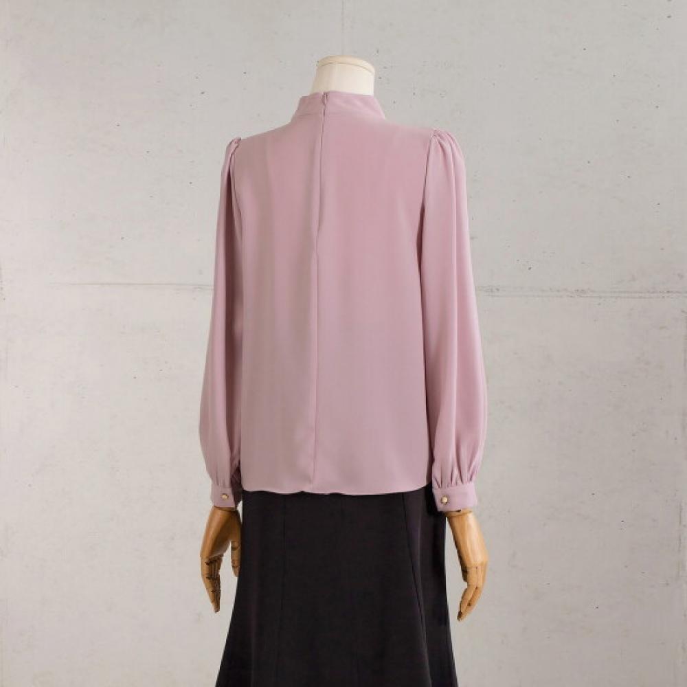 WIn Luxury Blouse With Pearl Decoration In Pleats