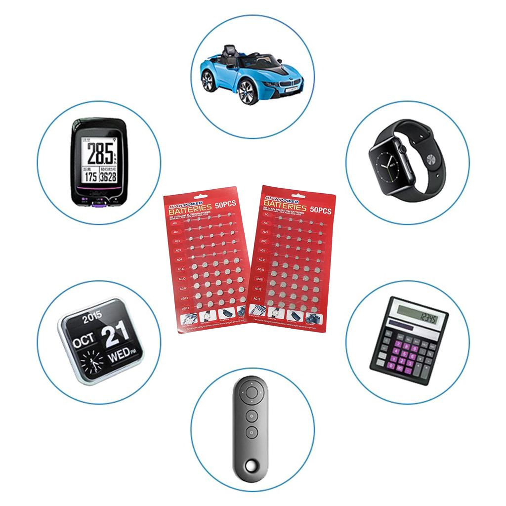 100 шт./ AG1/AG3/AG4/AG10/AG12/AG13 набор батареек для часов, часов, камер, смешанная таблеточная батарейка