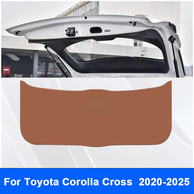 Для Toyota Corolla Cross - 2024 2025 Кожаный защитный коврик на крышку багажника от ударов ногой и грязи