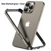 Hybrid Silicone Frame Aluminum Metal Phone Case for iPhone 16 15 14 Plus 13 12 11 Pro Max Xs Xr Anti-Fall Corners Bumper Cover
