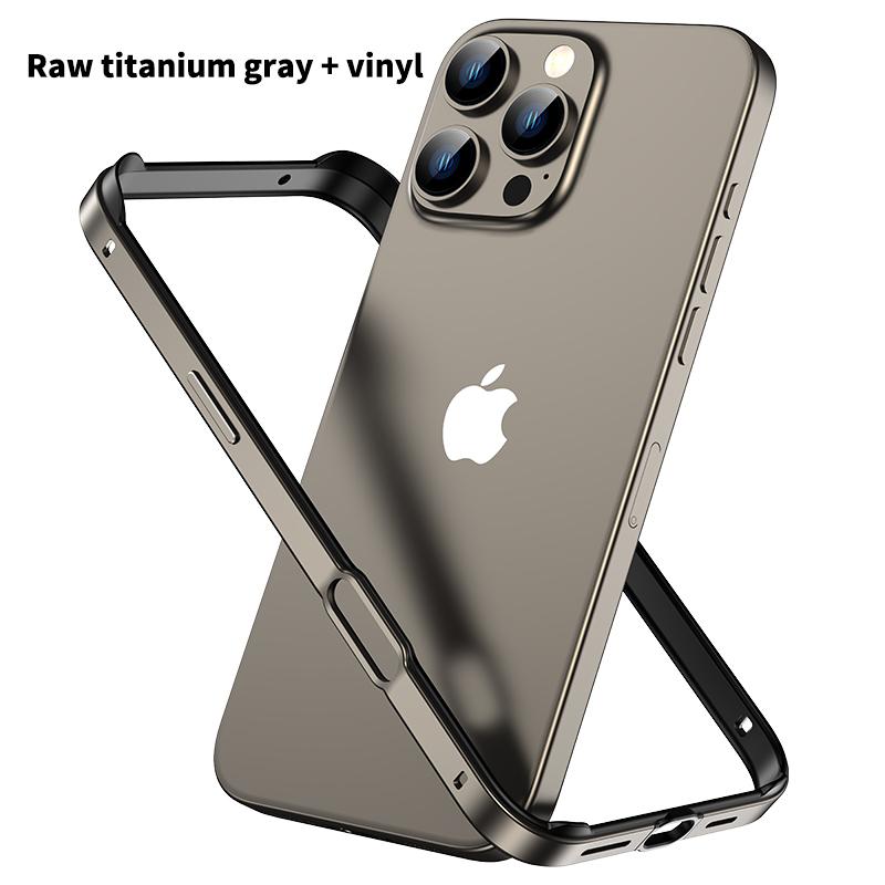 Hybrid Silicone Frame Aluminum Metal Phone Case for iPhone 16 15 14 Plus 13 12 11 Pro Max Xs Xr Anti-Fall Corners Bumper Cover