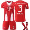 Подростки Дети Взрослые Индивидуальное Имя Футбольные Комплекты 2025-26 Бавария Домашний №3 МИНДЖЭ Тренировочный Комплект с Носками