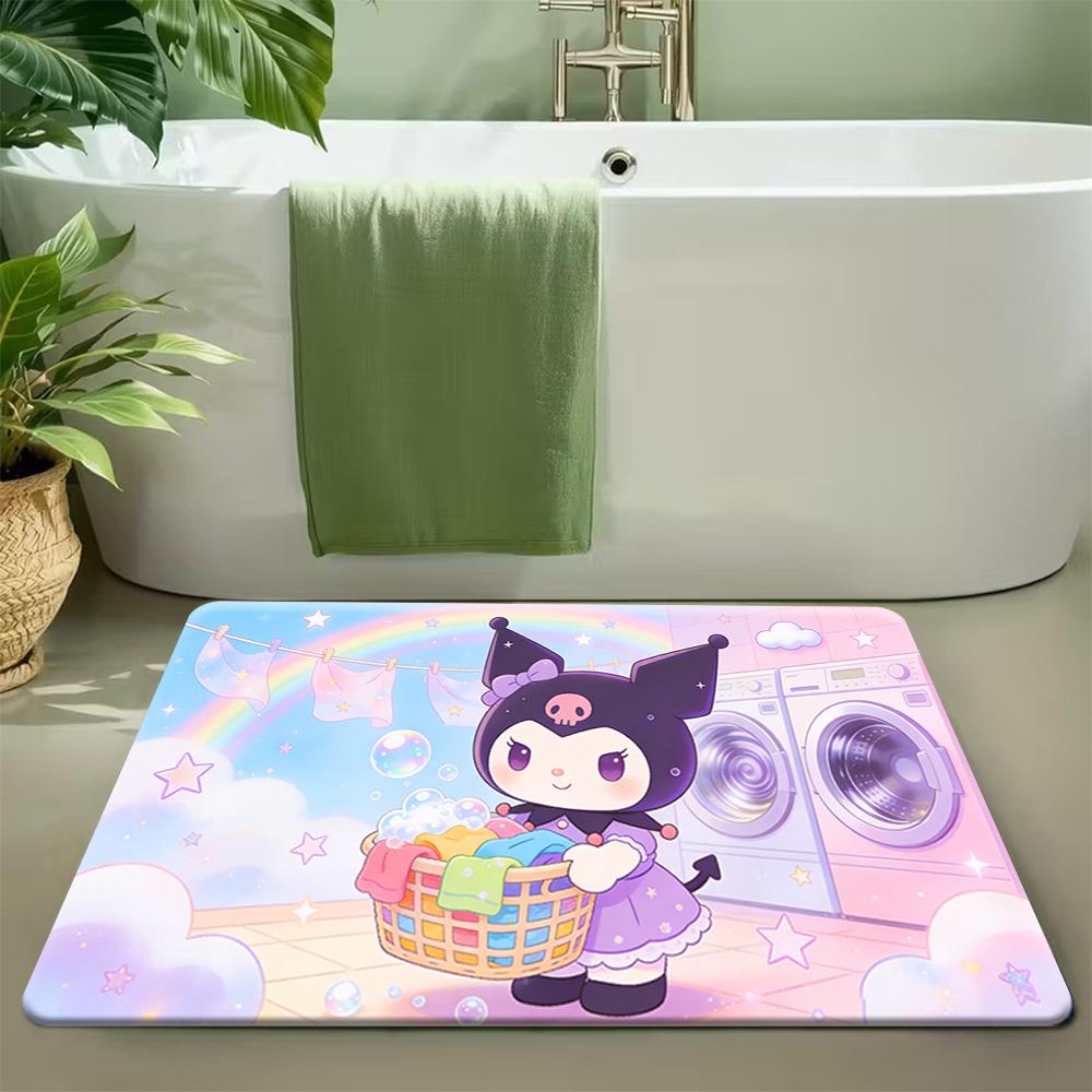 Милый ковер с рисунком Хелло Китти, Декор для дома с персонажем Sanrio, Мягкий противоскользящий ковер