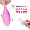 Беспроводной пульт дистанционного управления, вибрирующее яйцо для плотных упражнений, 10 скоростей, вибратор для точки G, клитор, шарик для женщин, вагинальная стимуляция, секс-игрушки для взрослых
