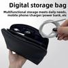 Travel Storage Bag Large Capacity Portable Charger Headphone Data Cable Organizer Bag Waterproof Grooming Toiletries Pouch