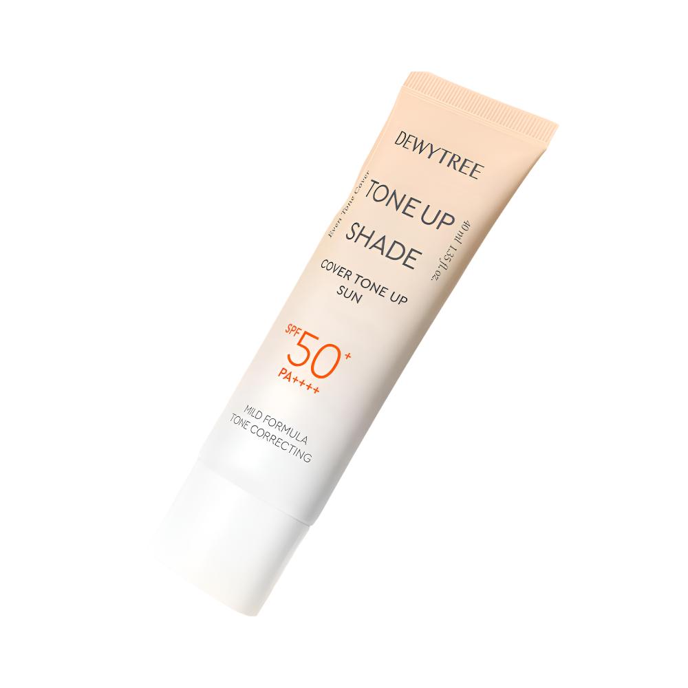 DEWYTREE Тональный крем Tone Up Shade Tone-Up Sunscreen SPF50+ PA++++ 40 мл Корректирующий цвет УФ-защита (Розовый, Чехол, Зеленый)
