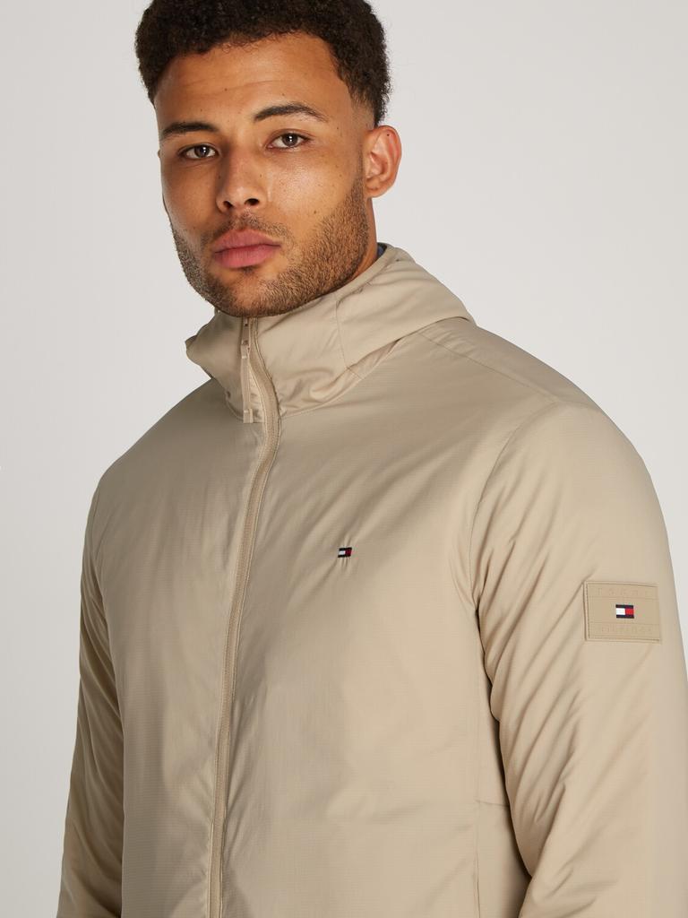 Tommy Hilfiger Tech Packable Hooded Jacket Logo Embroidery sandalwood winter jackets