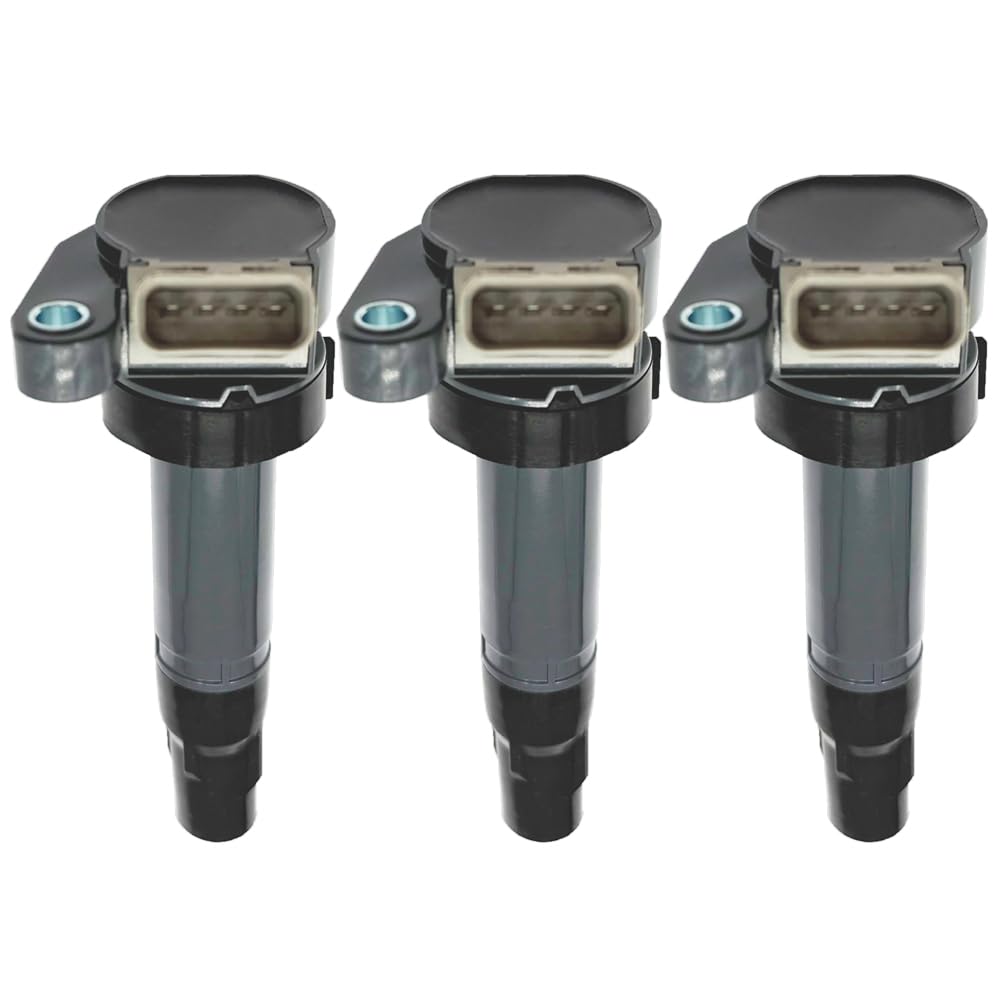 Катушки зажигания QCQASWE (3-Pack) 19070-97207 для Daihatsu Mira Gino L650S/L660S, Move L150S, Move Latte L550S и Terios Kid J111G/J131G