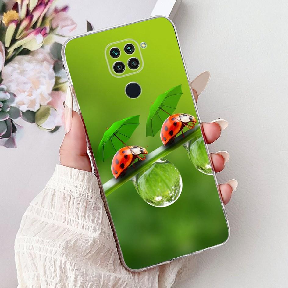 For Xiaomi Redmi Note 9 Case Redmi Note9 Cover M2003J15SC M2003J15SG Fashion Butterfly Phone Case Shockproof TPU Soft Back Cover