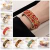 Zircon Cuff Bangles Stone Exaggerated Bracelet Fashion Wide Open Bangle  Women