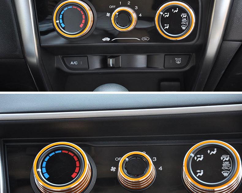 Honda Fit 14-18 A/C Knob Decor Ring for Center Console