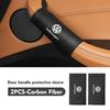 Car Door Inner Handle Protector Armrest Handle Decor Cover For Volkswagen VW Scirocco Passat Polo B5 B6 B7 CC Tiguan Sharan zg8