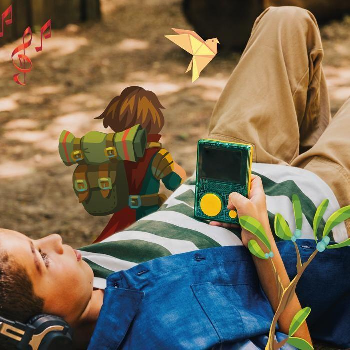 Console educative - coffret donjons et dragons - lunii - livre audio interactif dès 9 ans à écouter sur flam