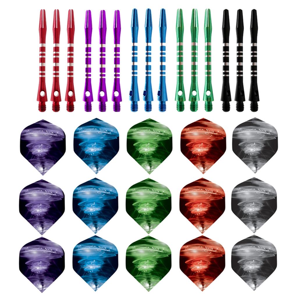 Dart Stems Sets Medium Dart Shafts Aluminum Dart Stems Dart Flights Dart Accessories Kits 2BA Thread Throwing Fitting