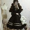 Retro Sweet Lolita Dresses Vintage Retro Party Femme Robe Bowknot Cute Cosplay Dress