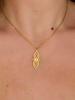 Stainless Steel Jewelry Wiccan Witch Knot Pendant Necklace Women Amulet Witchcraft Jewelry Geometric Necklace Birthday Gift