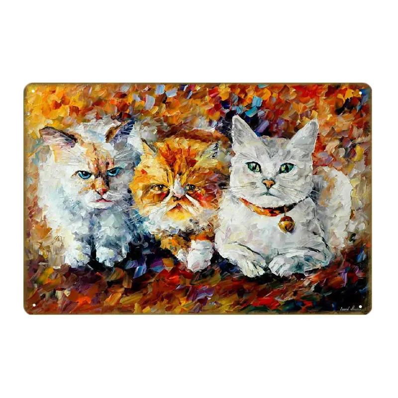 Предупреждение: Остерегайтесь черной кошки, знаки домашних животных, металлический плакат с изображением животных, винтажная тарелка для настенного искусства, ретро, ​​декор для дома, комнаты, 30X20 см, YJ139