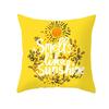 Lemon Pineapple Cushion Cover 45x45cm Summer Yellow Pillow Case Sofa Decoration Pillow Cover Geometric Striped Throw Pillowcase