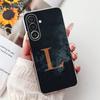 For Samsung M56 Case SM-M566B Clear Fashion A-Z Letters Luxury Flowers Crown Soft TPU Bumper For Samsung Galaxy M56 Back Cover