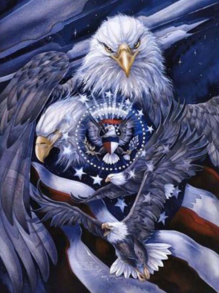 5D DIY Алмазная картина Орел Алмазная вышивка Животные Вышивка крестиком Стразы Полный круглый дрель Ремесла Домашний Декор Подарок