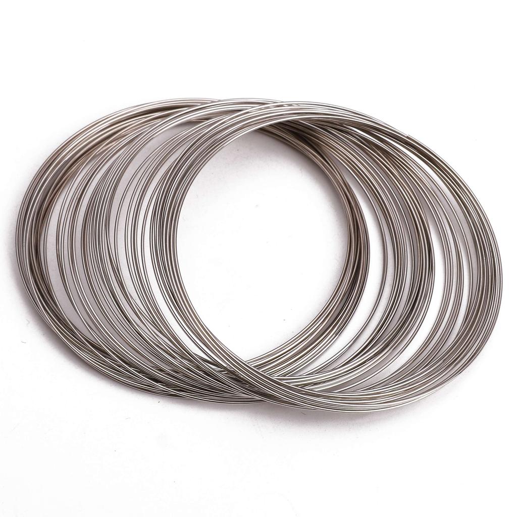 20-100 петель 6 см проволока с памятью для бисера стальная проволока для бисера для изготовления фурнитуры для ювелирных изделий своими руками браслетов-бэнглов