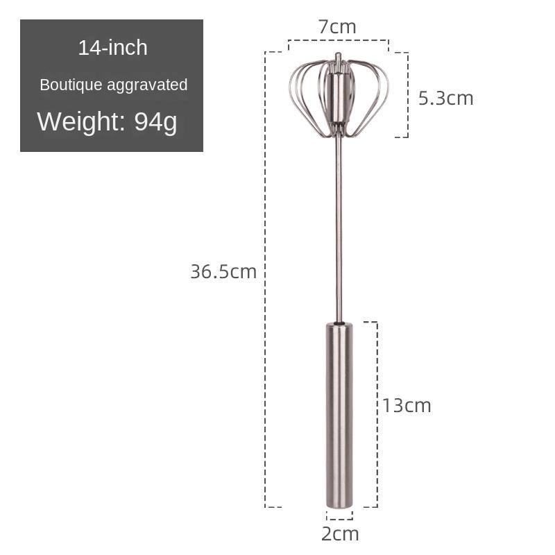 VISHUA Semi-automatic Egg Beater Stainless Steel Whipped Cream Hand Whisk Egg Beater for Egg Beater Baking
