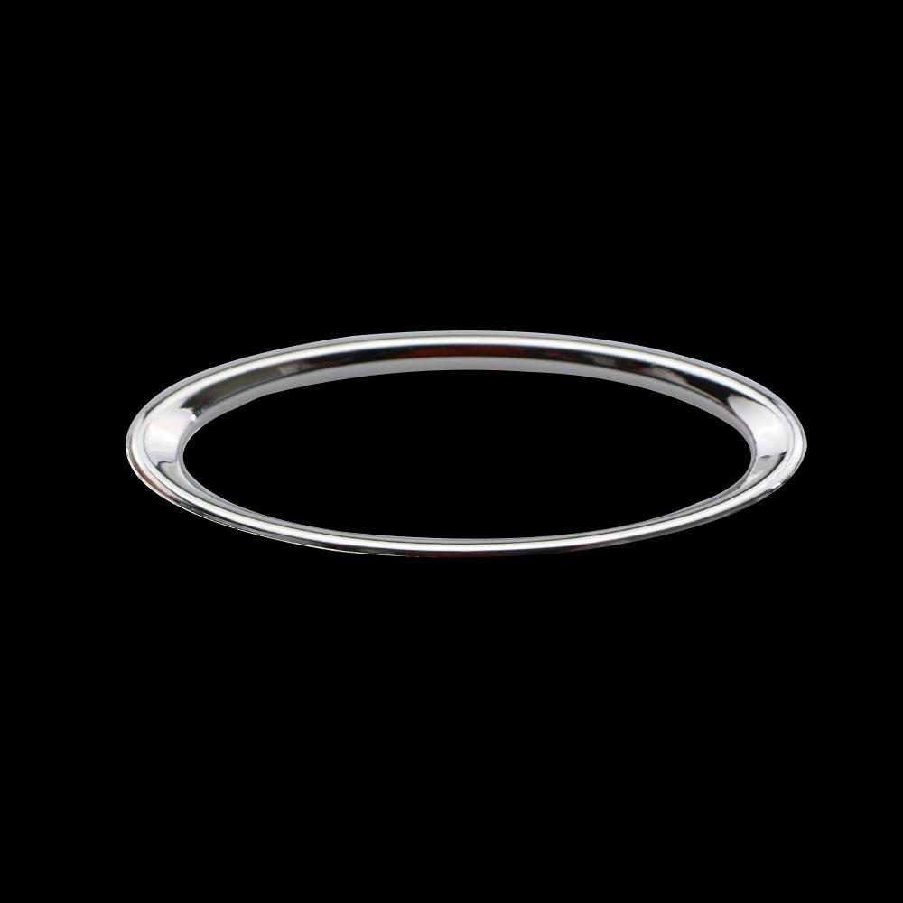 Steering Wheel ABS Chrome Trim Cover Logo Ring for Ford Focus 2 3 Fiesta Ecosport Kuga Auto Accessories