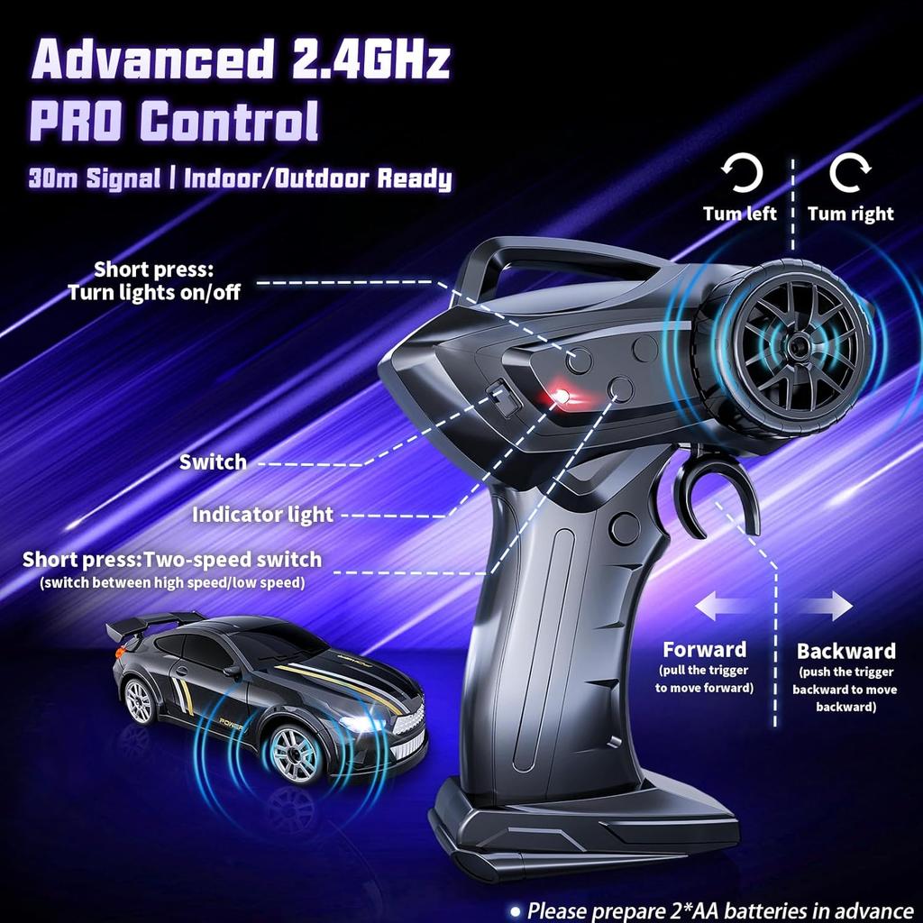 1:64 Mini Remote Control Car, RC Racing Toy, Simulation Model, Stunt Drift, Kids' Favorite Toy, Perfect for Holiday Gifts