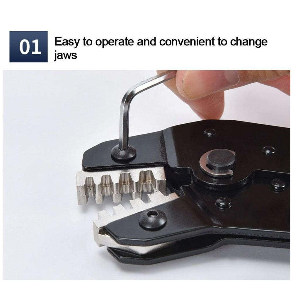 Alloy SN Crimping Pliers Jaw Width 4mm Crimping Terminals Jaw Slot New Terminal Tools