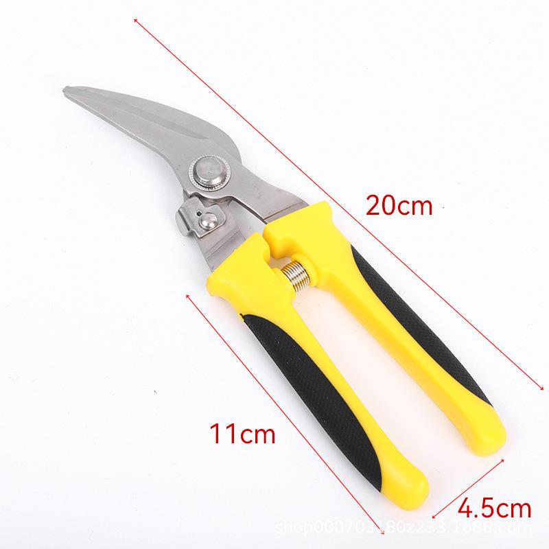 Industrial Stainless Steel Tin Snips for Light Gauge Steel and Aluminum Panels