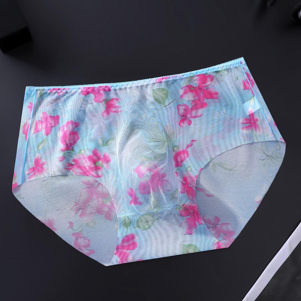 Мужские Ультратонкие Цветочные Сетчатые Трусы Прозрачные Sissy Pouch Трусы Мужские Мягкое Дышащее Нижнее Белье Cuecas Женские Трусы Для Мужчин