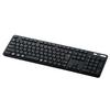 Elecom Bluetooth Keyboard Full Size Thin Membrane Type Antibacterial Supports for Up To 3 Devices Black with Numeric Keypad TK-FBM120KBK Multi-Pairing