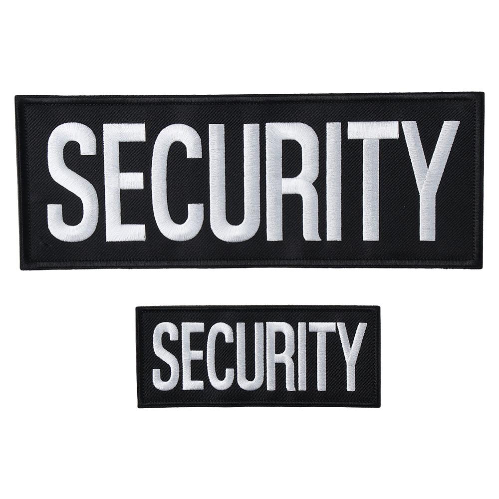 2 Pack Large Security Vest Small Security Badge Officer Patch Security Patches  Jacket